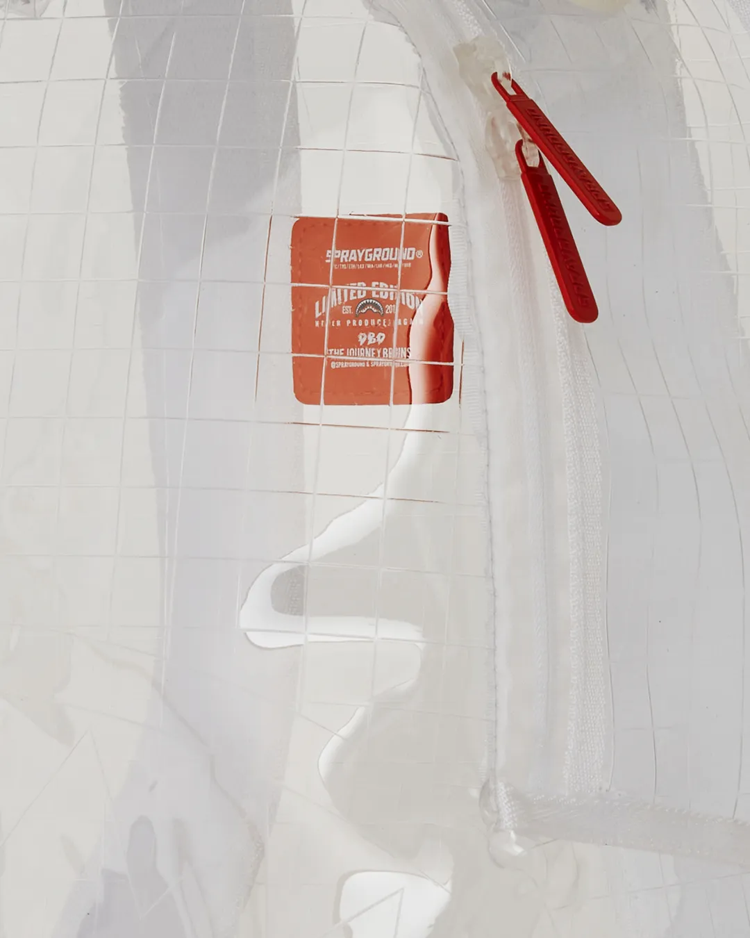 Sprayground DLXSV Backpack (Clear Embossed Sharks In Paris)