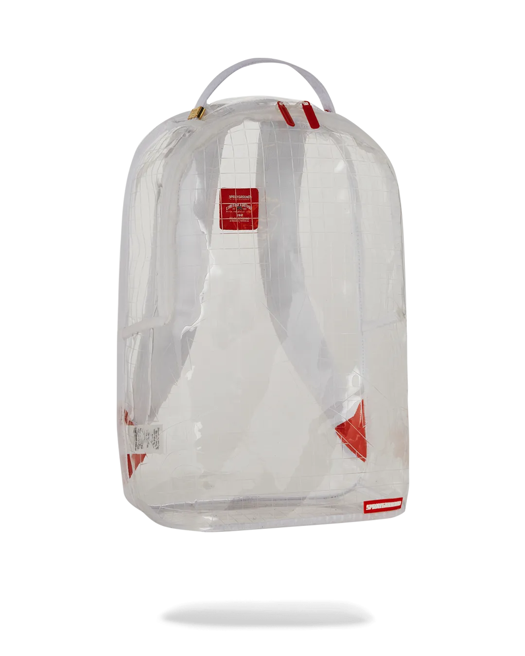 Sprayground DLXSV Backpack (Clear Embossed Sharks In Paris)