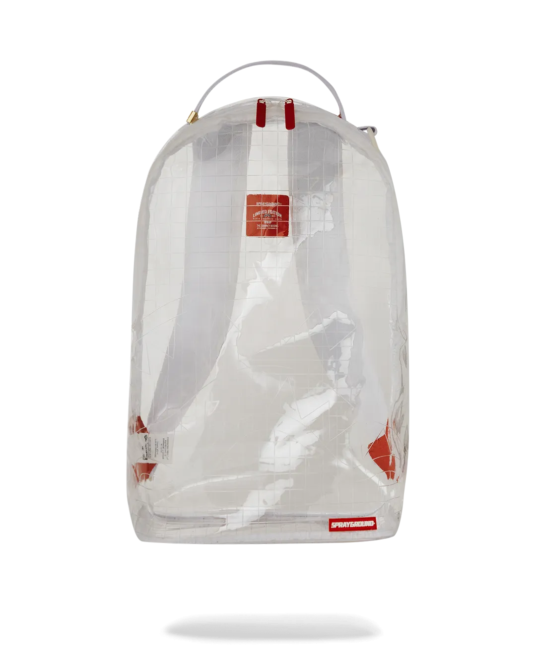 Sprayground DLXSV Backpack (Clear Embossed Sharks In Paris)
