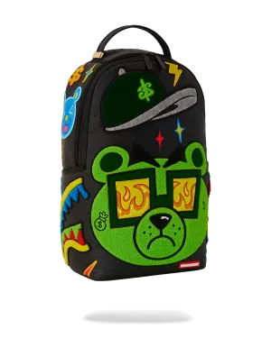 Sprayground DLXSV Backpack (Colorful Money Bear Cheneille)