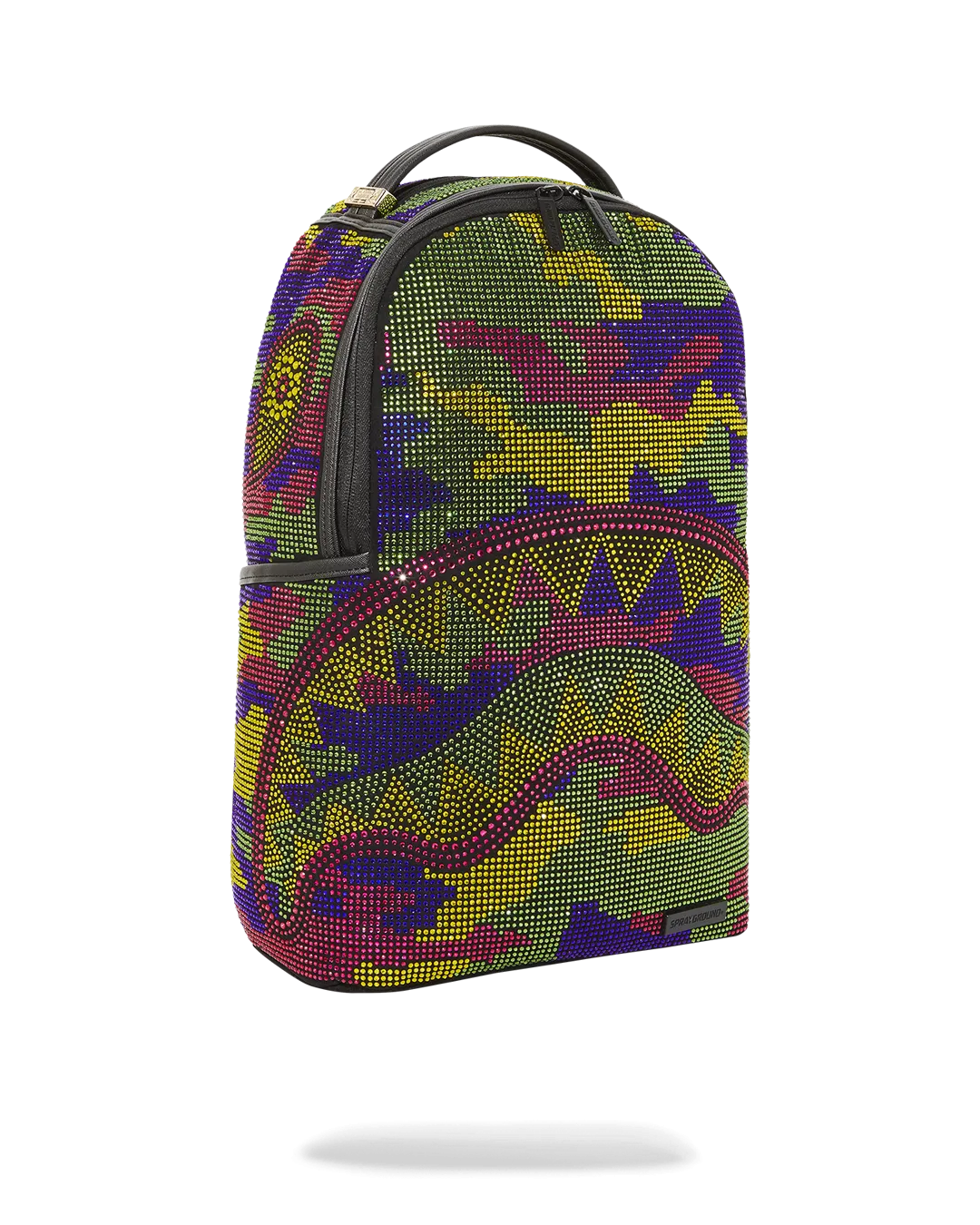 Sprayground Embellished Backpack (Trippy Trinity Camo Crystal)