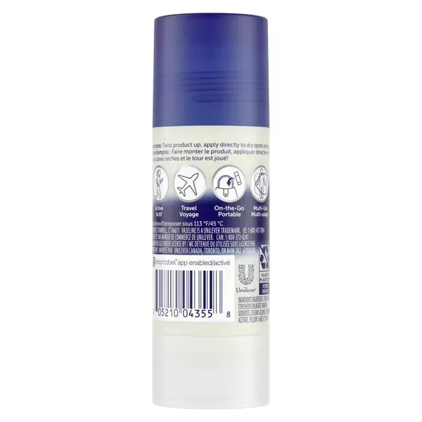 Vaseline All-Over Body Balm Stick Unscented - 1.4oz